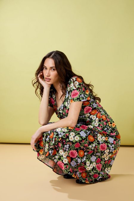 Floral Field Midi Dress